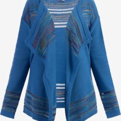 Tamsiai Mėlyna Jūros Spalva IZIA Kardiganas